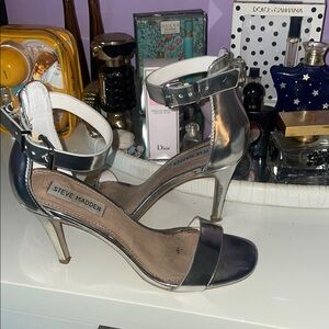 Steve Madden Silver Stiletto Heels